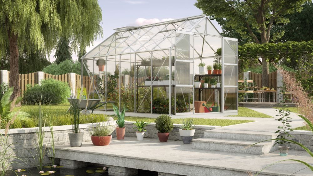 Vitavia Gewächshaus Uranus 9900 ESG 3 mm alu Produktbild Vitavia Gewächshaus Uranus 9900 ESG 3 mm alu bild 3