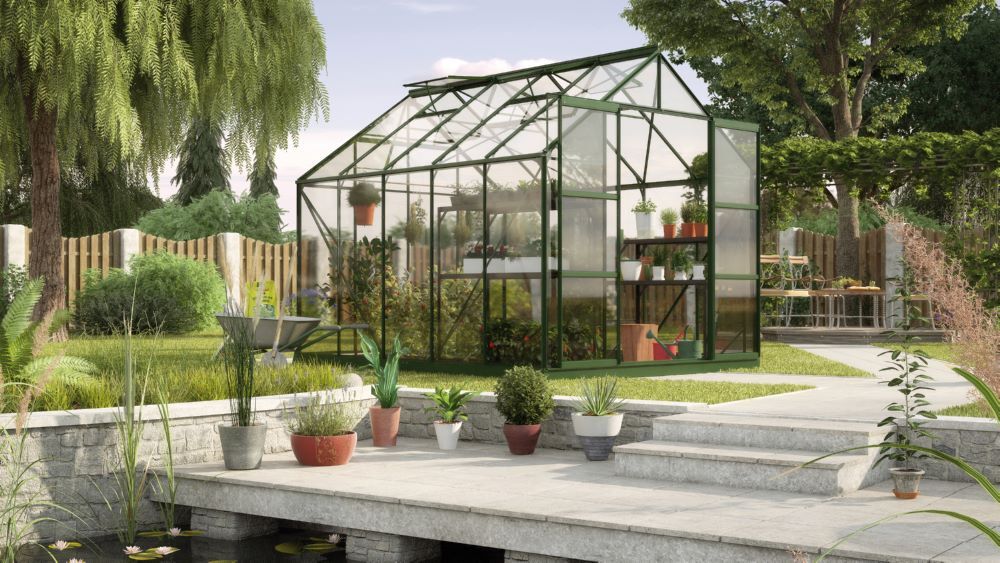 Vitavia Gewächshausbausatz Uranus 8300 ESG 3 mm smaragd Produktbild Vitavia Gewächshausbausatz Uranus 8300 ESG 3 mm smaragd