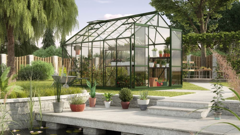 Vitavia Gewächshausbausatz Uranus 9900 ESG 3 mm smaragd Produktbild Vitavia Gewächshausbausatz Uranus 9900 ESG 3 mm smaragd