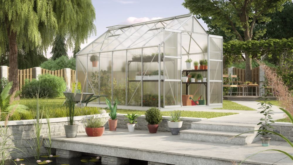 Vitavia Gewächshaus Uranus 9900 HKP 6 mm alu Produktbild Vitavia Gewächshaus Uranus 9900 HKP 6 mm alu