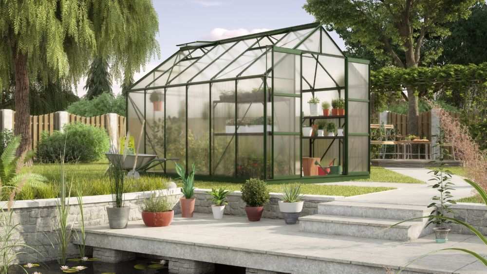 Vitavia Gewächshausbausatz Uranus 9900 HKP 6 mm smaragd Produktbild Vitavia Gewächshausbausatz Uranus 9900 HKP 6 mm smaragd