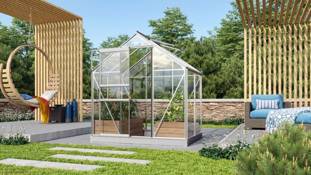 Vitavia Gewächshausbausatz Venus 2500 ESG 3 mm alu Produktbild Vitavia Gewächshausbausatz Venus 2500 ESG 3 mm alu