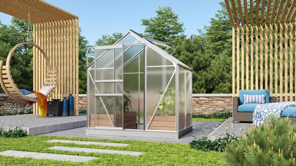 Vitavia Gewächshausbausatz Venus 2500 HKP 6 mm alu Produktbild Vitavia Gewächshausbausatz Venus 2500 HKP 6 mm alu bild 2