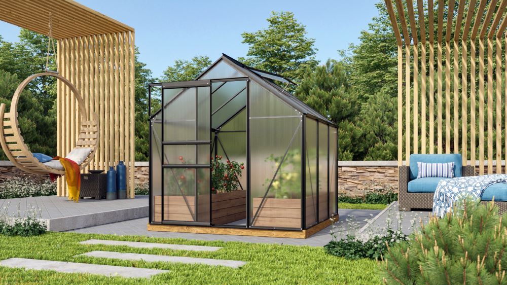 Vitavia Gewächshausbausatz Venus 3800 HKP 6 mm 1950 x 1950 mm Produktbild Vitavia Gewächshausbausatz Venus 3800 HKP 6 mm 1950 x 1950 mm bild 2