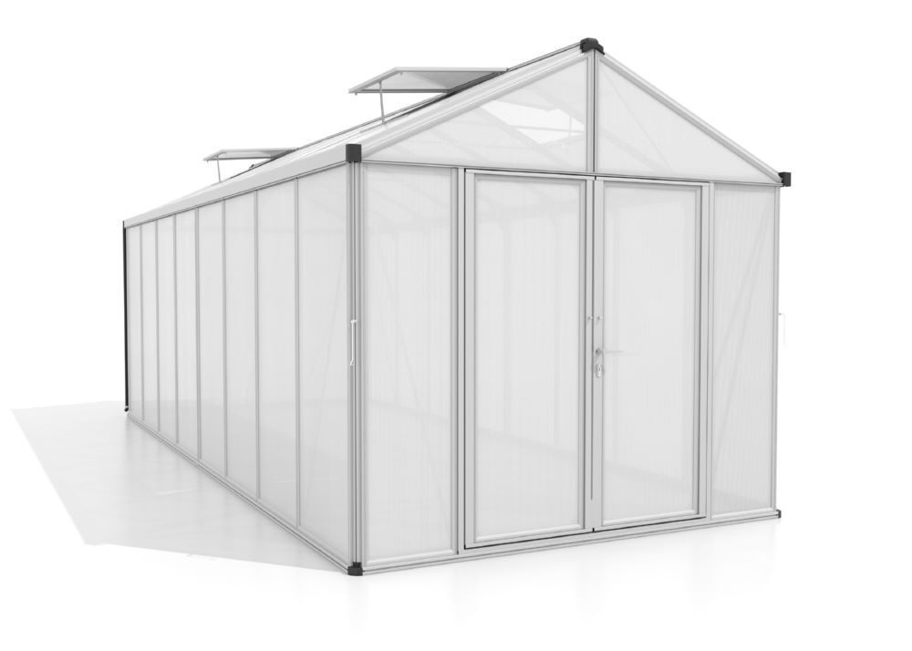 Vitavia Gewächshaus Zeus Comfort 15700 HKP 10 mm Aluminium Produktbild Vitavia Gewächshaus Zeus Comfort 15700 HKP 10 mm Aluminium