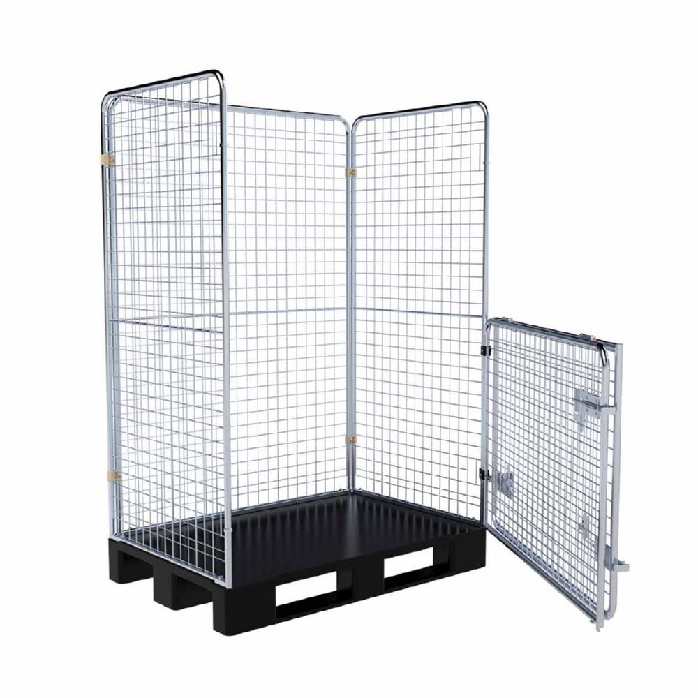 ESB Entsorgungsbehälter 1600 KU RC auf Kunststoffpalette 1200 x 800 mm ESB Entsorgungsbehälter 1600 KU RC auf Kunststoffpalette 1200 x 800 mm