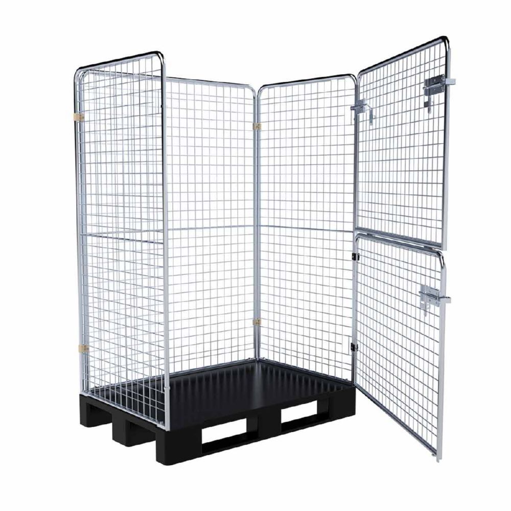 ESB Entsorgungsbehälter 1600 KU RC auf Kunststoffpalette 1200 x 800 mm ESB Entsorgungsbehälter 1600 KU RC auf Kunststoffpalette 1200 x 800 mm