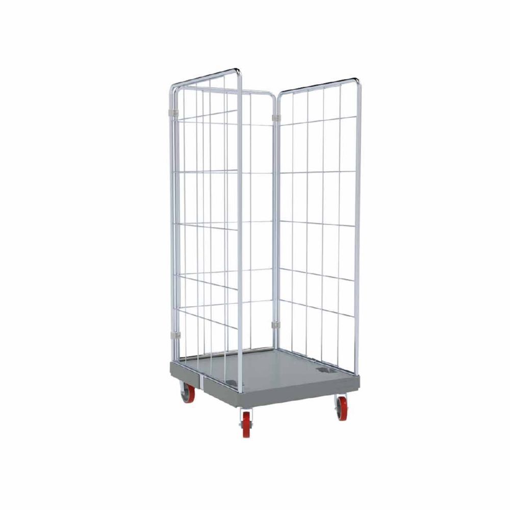 ESB Hygiene Rollbehälter 1530 KU 3 seitig grau 724 x 815 x 1723 mm Produktbild ESB Hygiene Rollbehälter 1530 KU 3 seitig grau 724 x 815 x 1723 mm