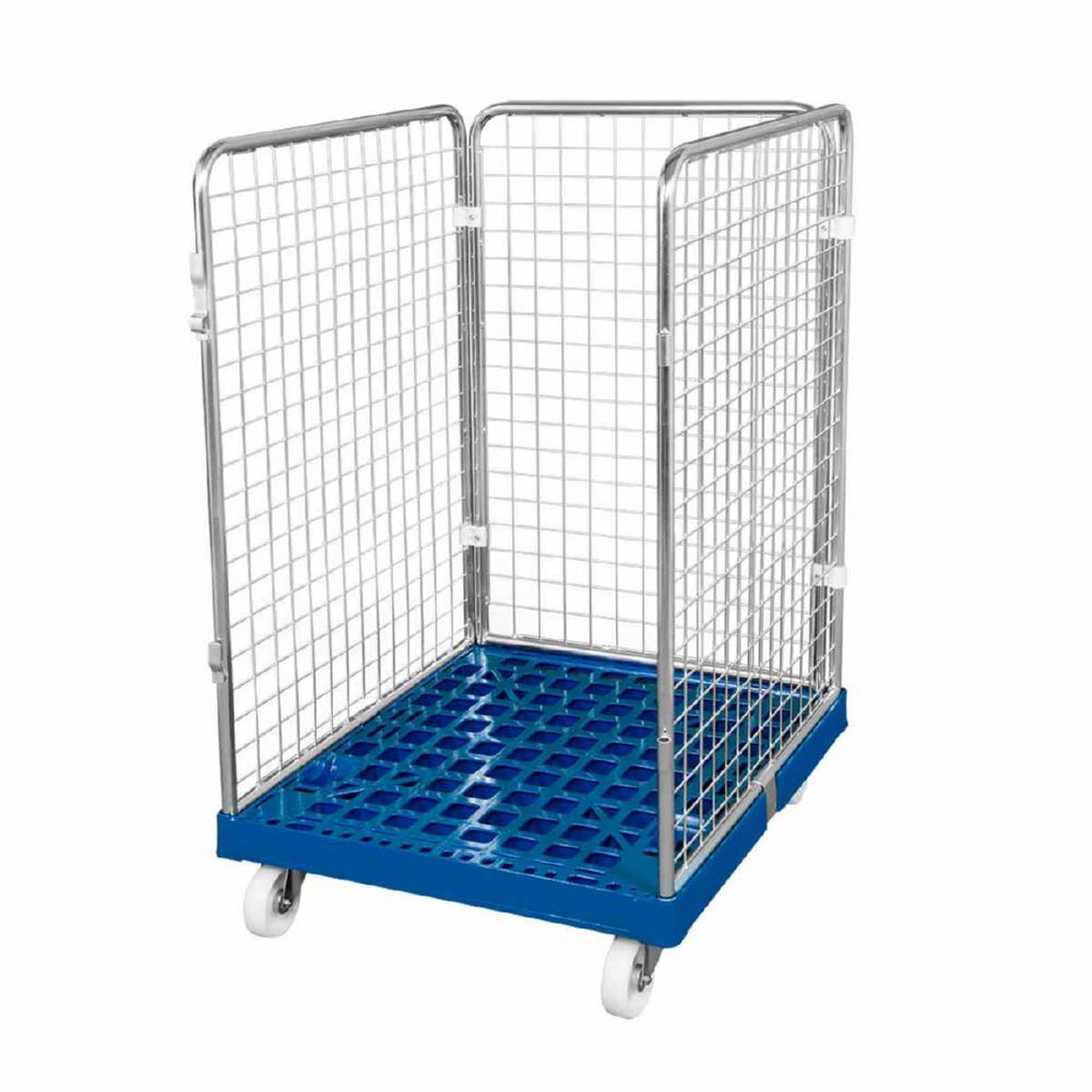 ESB Rollbehälter ADB 1020 KU 3 seitig blau 724 x 815 x 1210 mm Produktbild ESB Rollbehälter ADB 1020 KU 3 seitig blau 724 x 815 x 1210 mm