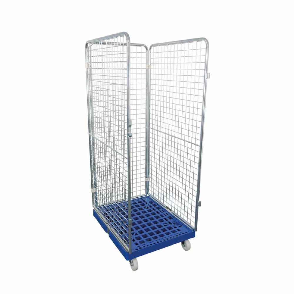 ESB Rollbehälter ADB 1600 KU 3 seitig blau 682 x 815 x 1800 mm Produktbild ESB Rollbehälter ADB 1600 KU 3 seitig blau 682 x 815 x 1800 mm