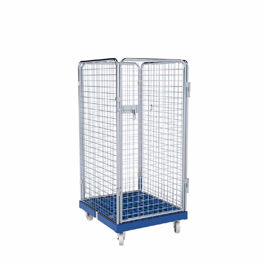 ESB Rollbehälter ADB 1350 KU 4 seitig 1 Tür blau H 1540 mm Produktbild ESB Rollbehälter ADB 1350 KU 4 seitig 1 Tür blau H 1540 mm