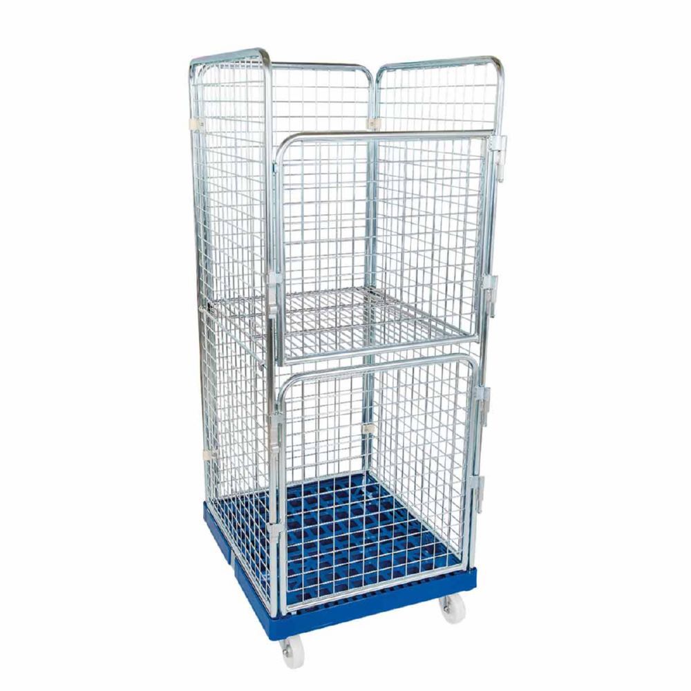 ESB Rollbehälter ADB 1600 KU 2 Türen blau 724 x 815 x 1800 mm Produktbild ESB Rollbehälter ADB 1600 KU 2 Türen blau 724 x 815 x 1800 mm