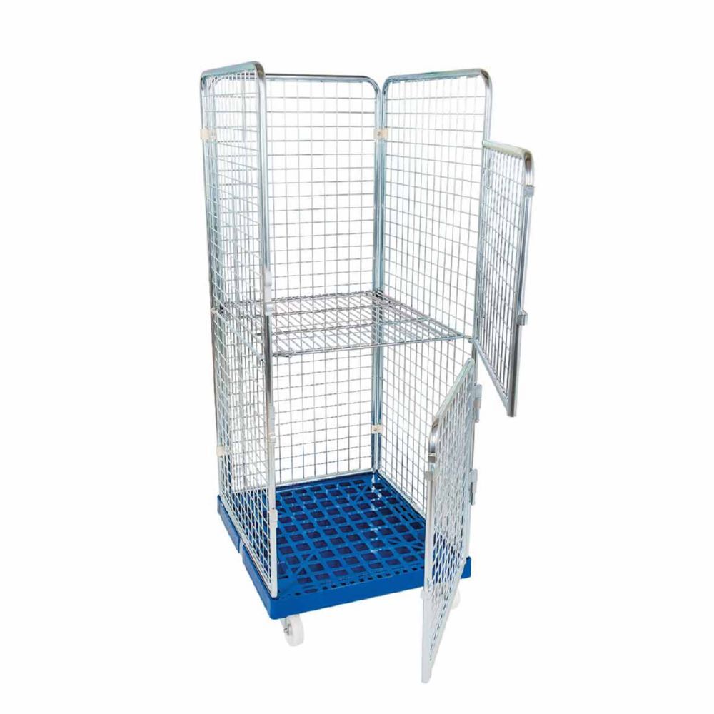 ESB Rollbehälter ADB 1600 KU 2 Türen blau 724 x 815 x 1800 mm Produktbild ESB Rollbehälter ADB 1600 KU 2 Türen blau 724 x 815 x 1800 mm bild 2