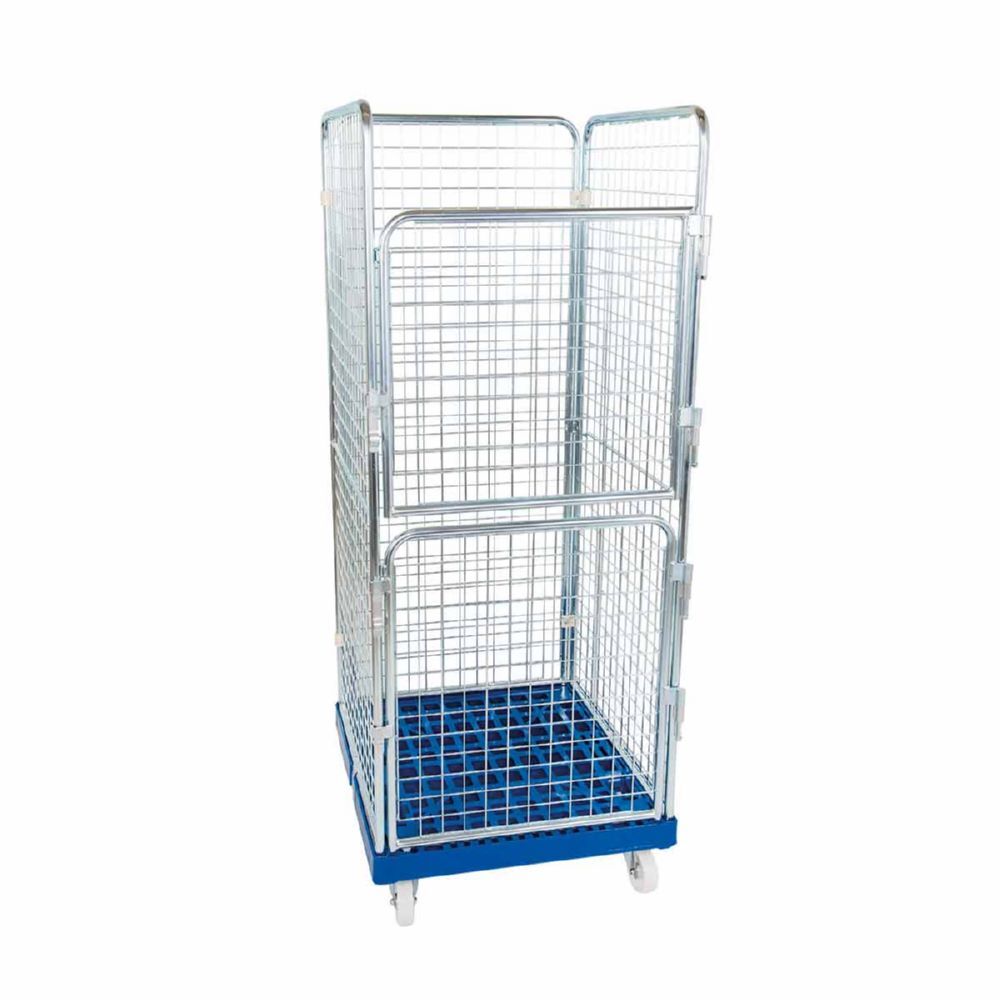 ESB Rollbehälter ADB 1600 KU 2 Türen blau 724 x 815 x 1800 mm Produktbild ESB Rollbehälter ADB 1600 KU 2 Türen blau 724 x 815 x 1800 mm
