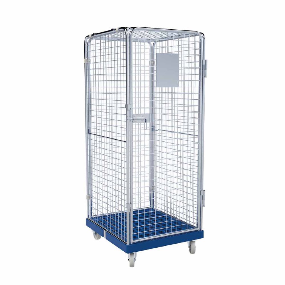 ESB Rollbehälter ADB 1600 KU 1 Tür 5 seitig blau 724 x 815 x 1810 mm Produktbild ESB Rollbehälter ADB 1600 KU 1 Tür 5 seitig blau 724 x 815 x 1810 mm