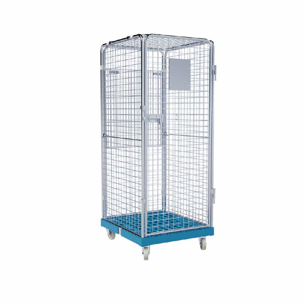 ESB Rollbehälter ADB 1600 KU Boden klappbar 1 Tür blau H 1810 mm Produktbild ESB Rollbehälter ADB 1600 KU Boden klappbar 1 Tür blau H 1810 mm bild 2