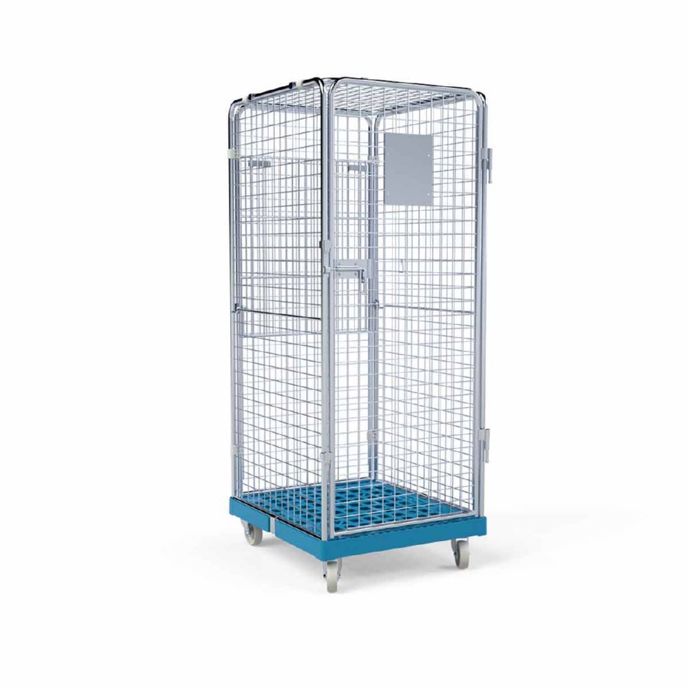 ESB Rollbehälter ADB 1600 KU Boden klappbar 1 Tür blau H 1810 mm Produktbild ESB Rollbehälter ADB 1600 KU Boden klappbar 1 Tür blau H 1810 mm bild 3