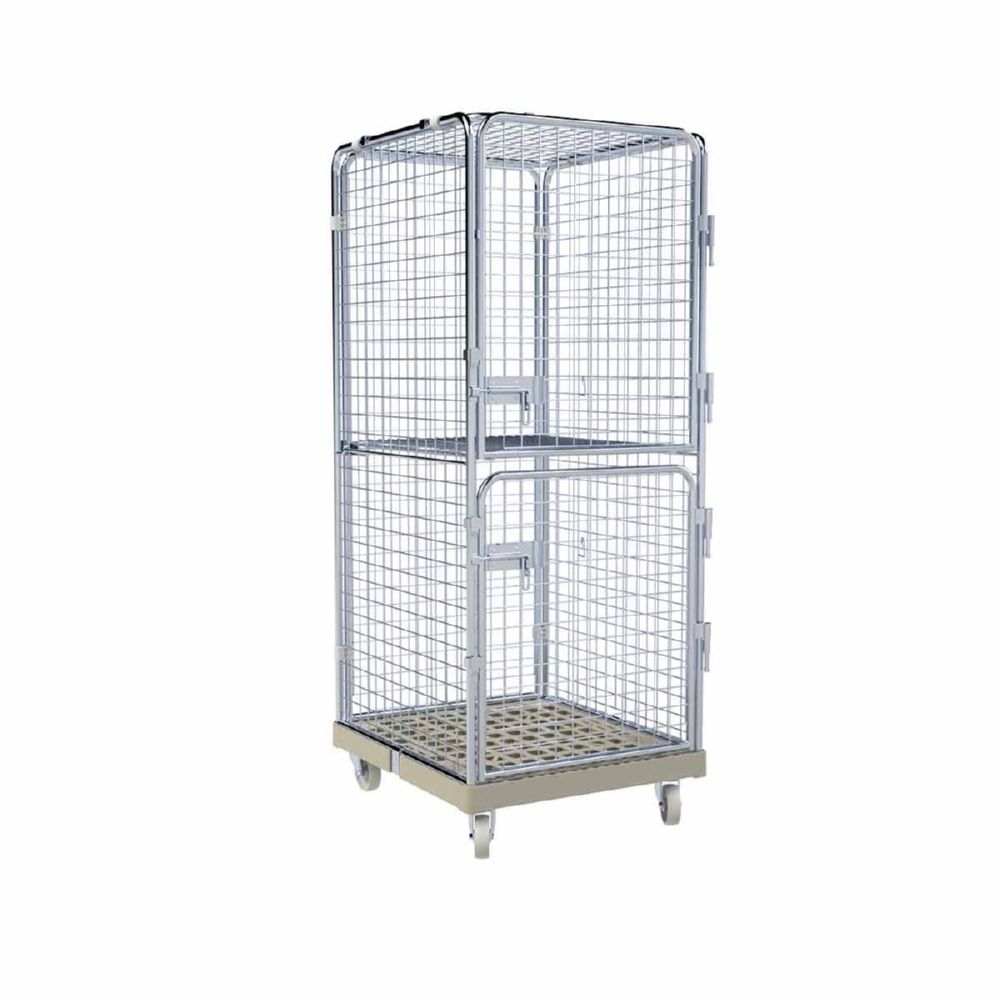 ESB Rollbehälter ADB 1600 KU Klappboden 2 Türen in grau H 1810 mm Produktbild ESB Rollbehälter ADB 1600 KU Klappboden 2 Türen in grau H 1810 mm