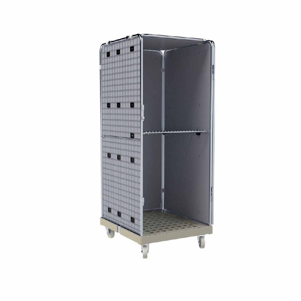 ESB Rollbehälter ADB 1600 KU Klappboden und Auskleidung grau H 1810 mm ESB Rollbehälter ADB 1600 KU Klappboden und Auskleidung grau H 1810 mm