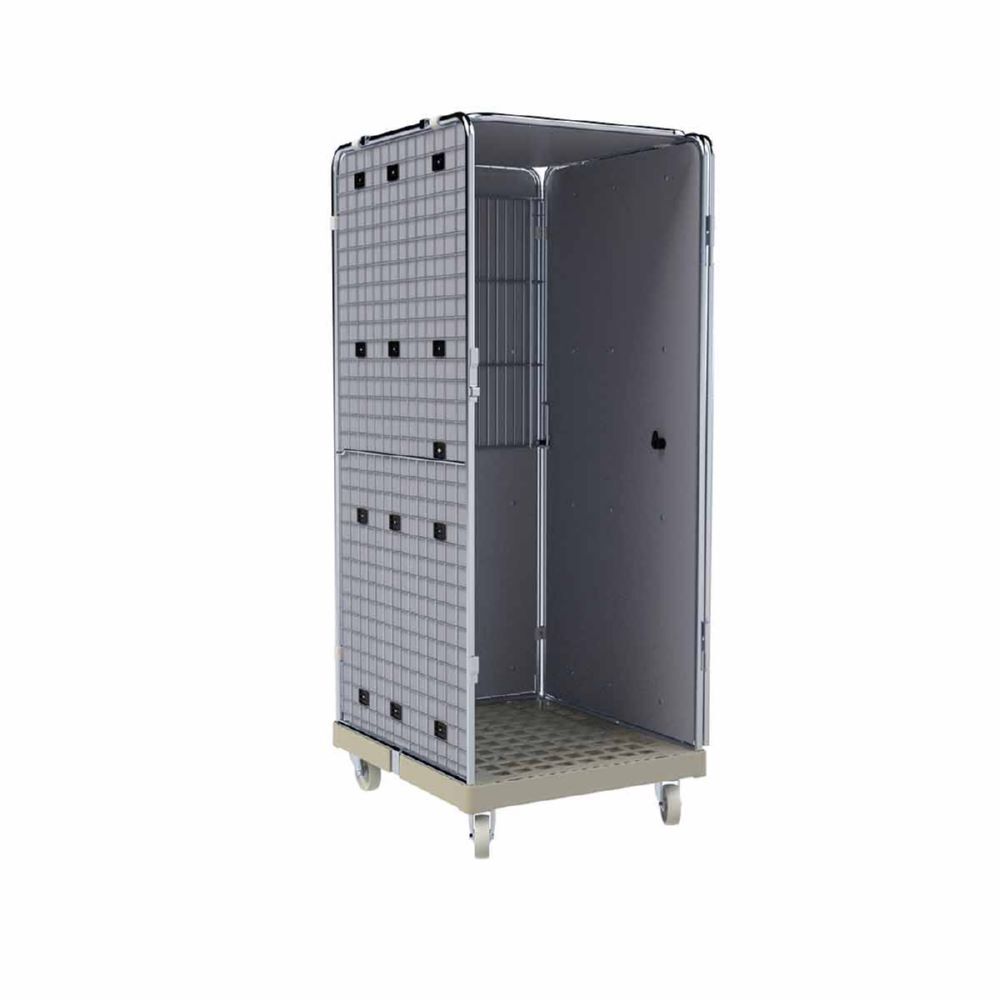 ESB Rollbehälter ADB 1600 KU Klappboden und Auskleidung grau H 1810 mm ESB Rollbehälter ADB 1600 KU Klappboden und Auskleidung grau H 1810 mm