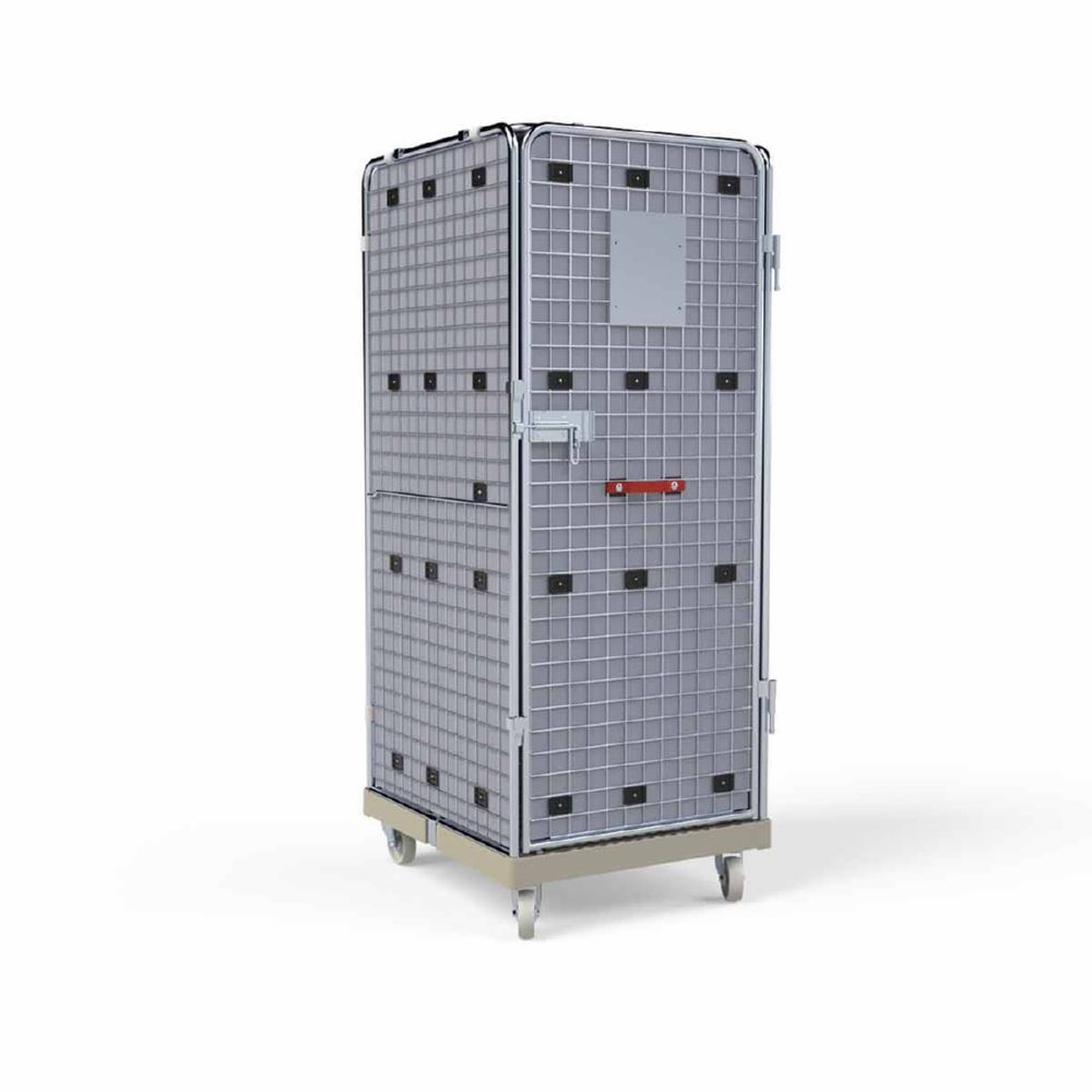 ESB Rollbehälter ADB 1600 KU Klappboden und Auskleidung grau H 1810 mm ESB Rollbehälter ADB 1600 KU Klappboden und Auskleidung grau H 1810 mm