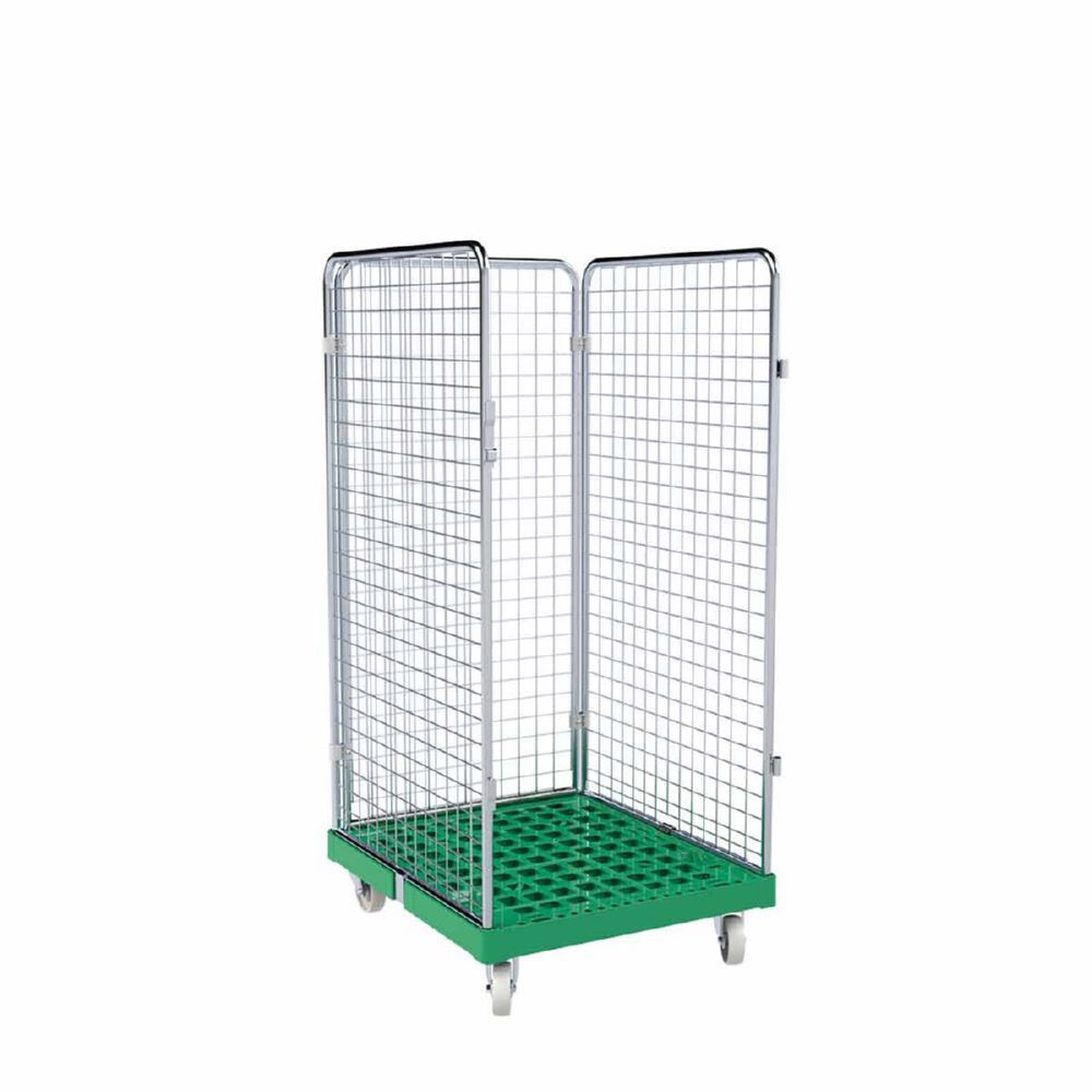 ESB Rollbehälter ADB 1350 KU 3 seitig grün 724 x 815 x 1540 mm Produktbild ESB Rollbehälter ADB 1350 KU 3 seitig grün 724 x 815 x 1540 mm