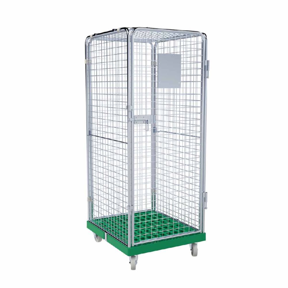 ESB Rollbehälter ADB 1600 KU 5 seitig mit 1 Tür in grün H 1810 mm Produktbild ESB Rollbehälter ADB 1600 KU 5 seitig mit 1 Tür in grün H 1810 mm