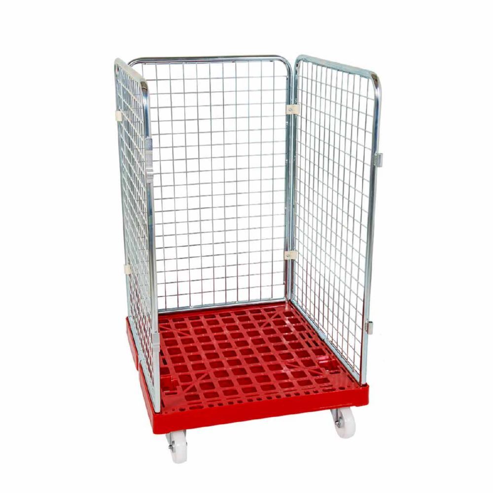 ESB Rollbehälter ADB 1020 KU 3 seitig rot 724 x 815 x 1210 mm Produktbild ESB Rollbehälter ADB 1020 KU 3 seitig rot 724 x 815 x 1210 mm