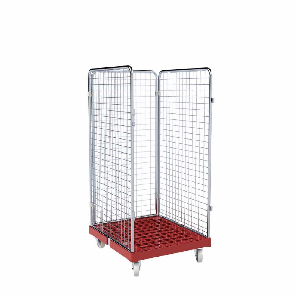 ESB Rollbehälter ADB 1350 KU 3 seitig rot 724 x 815 x 1540 mm Produktbild ESB Rollbehälter ADB 1350 KU 3 seitig rot 724 x 815 x 1540 mm
