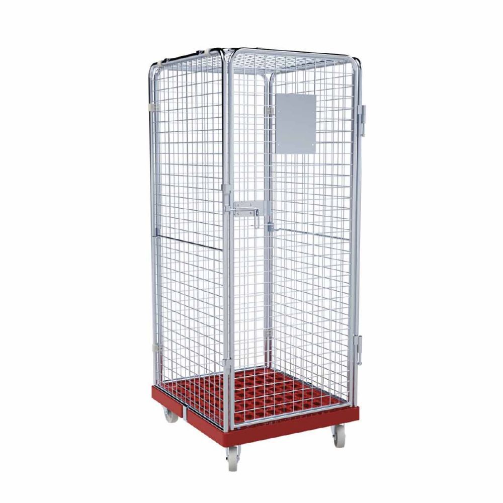 ESB Rollbehälter ADB 1600 KU 5 seitig und 1 Tür rot H 1810 mm Produktbild ESB Rollbehälter ADB 1600 KU 5 seitig und 1 Tür rot H 1810 mm