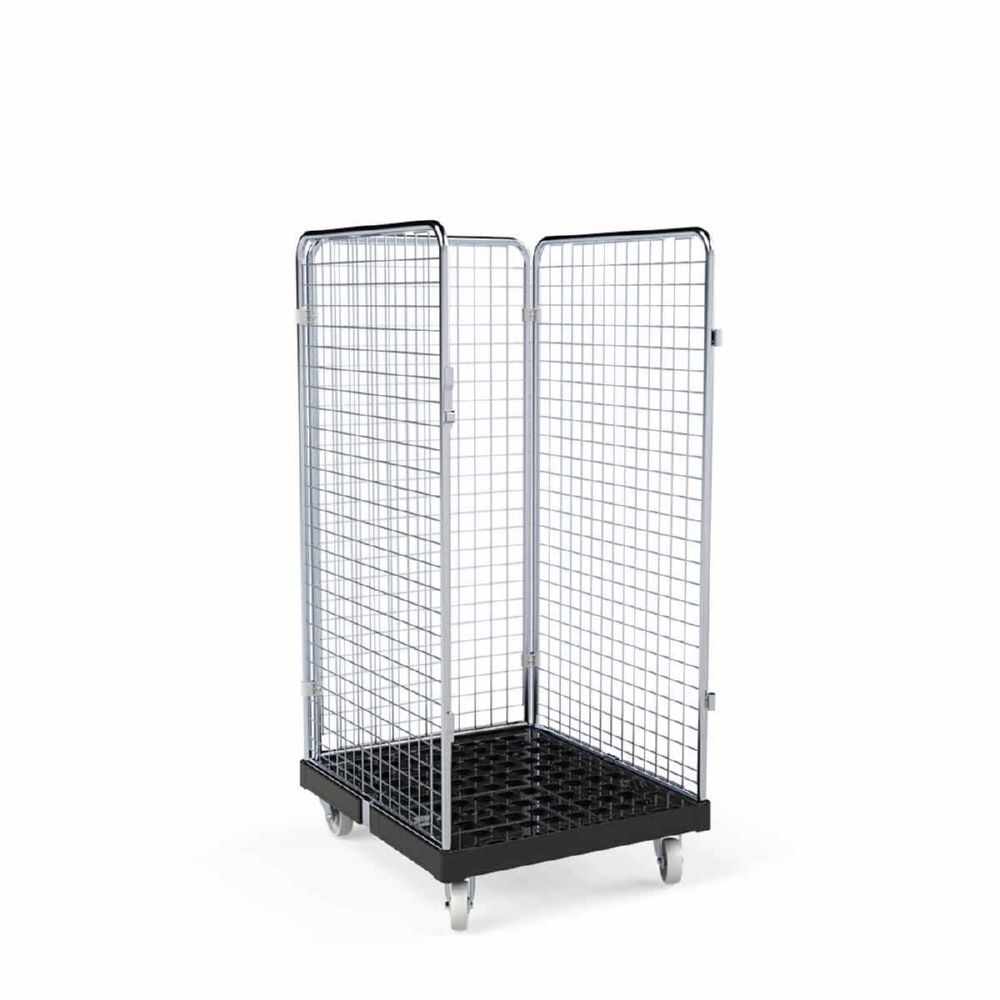 ESB Rollbehälter ADB 1350 KU 3 seitig schwarz 724 x 815 x 1540 mm Produktbild ESB Rollbehälter ADB 1350 KU 3 seitig schwarz 724 x 815 x 1540 mm bild 2