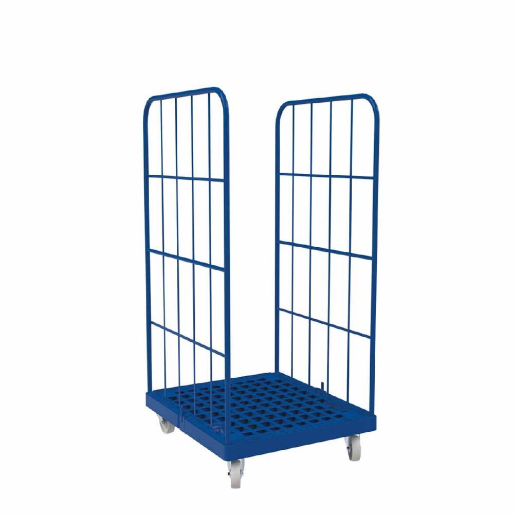 ESB Rollbehälter 1350 KU 2 seitig blau 724 x 815 x 1530 mm Produktbild ESB Rollbehälter 1350 KU 2 seitig blau 724 x 815 x 1530 mm