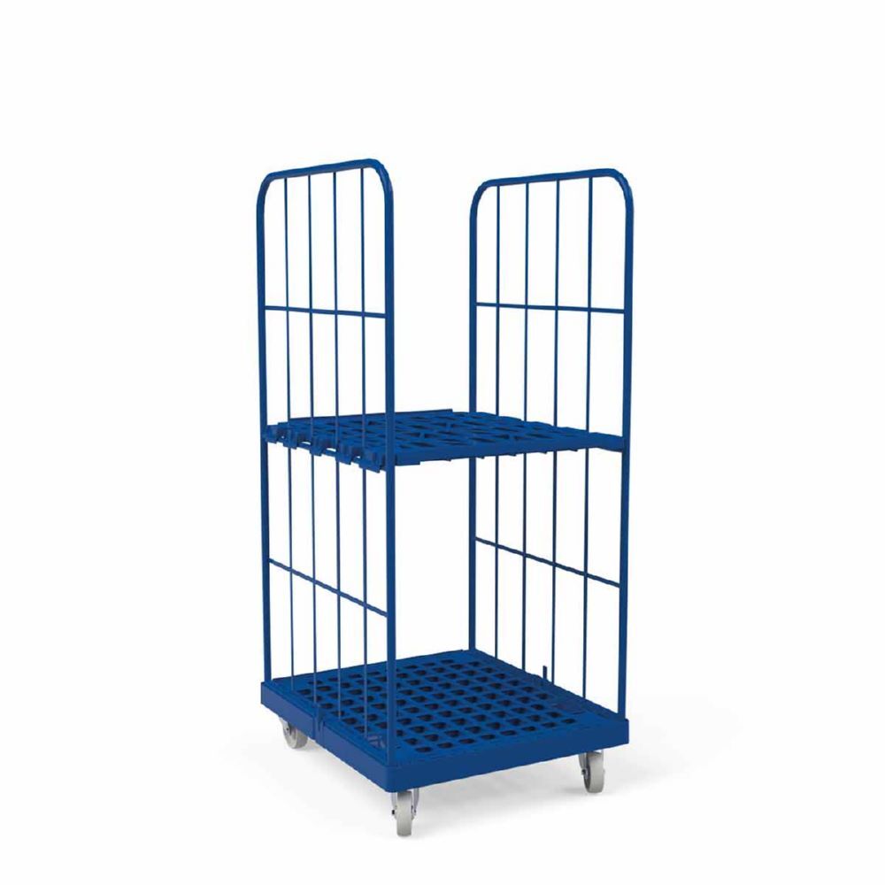 ESB Rollbehälter 1450 KU 2 seitig blau 724 x 815 x 1630 mm Produktbild ESB Rollbehälter 1450 KU 2 seitig blau 724 x 815 x 1630 mm bild 3