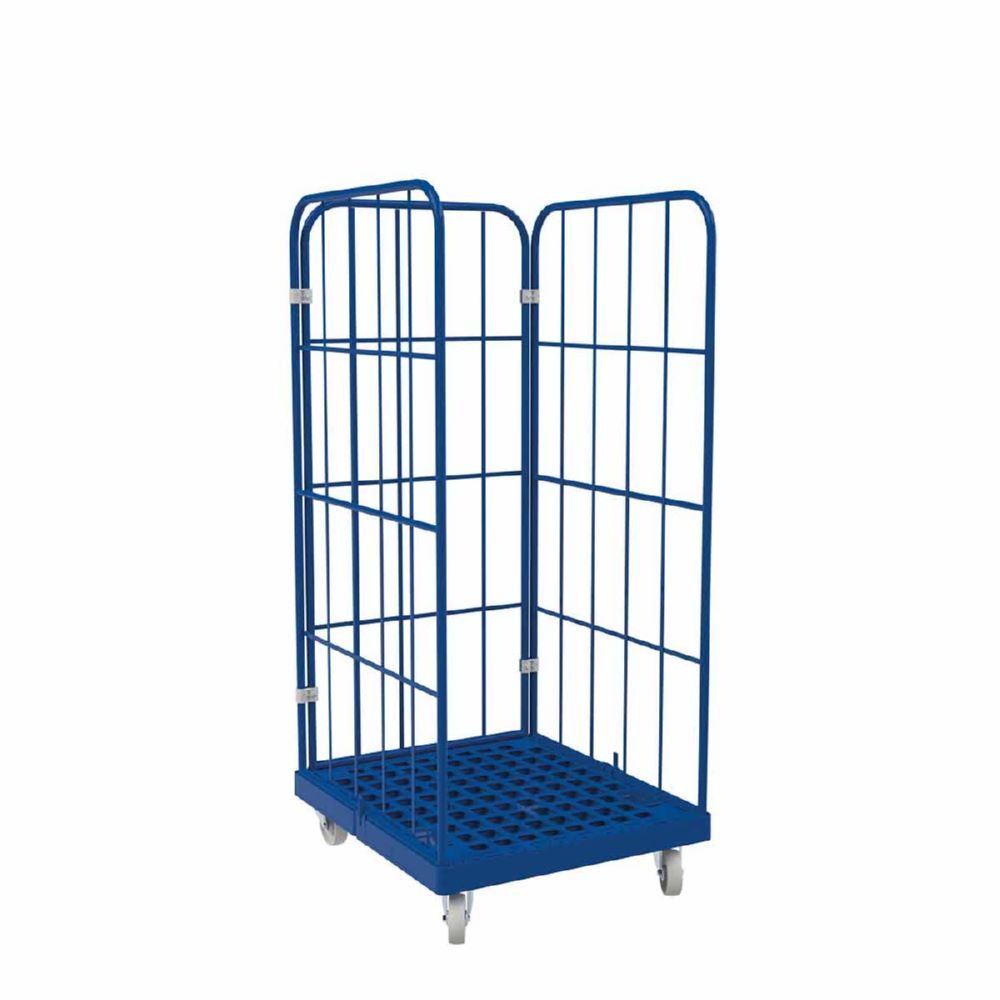 ESB Rollbehälter 1450 KU in blau 724 x 815 mm Produktbild ESB Rollbehälter 1450 KU in blau 724 x 815 mm