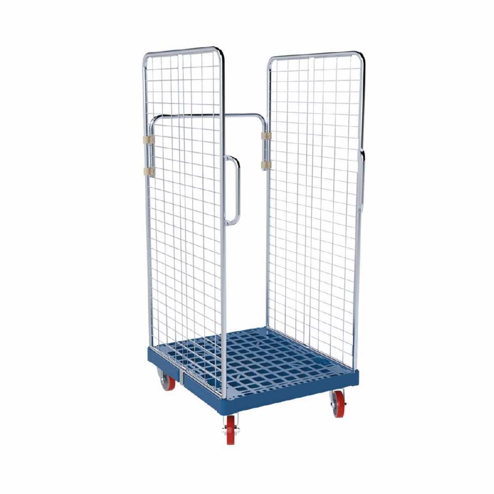 ESB Rollbehälter 1450 KU 2 Handgriffe blau 724 x 815 x 1655 mm Produktbild ESB Rollbehälter 1450 KU 2 Handgriffe blau 724 x 815 x 1655 mm