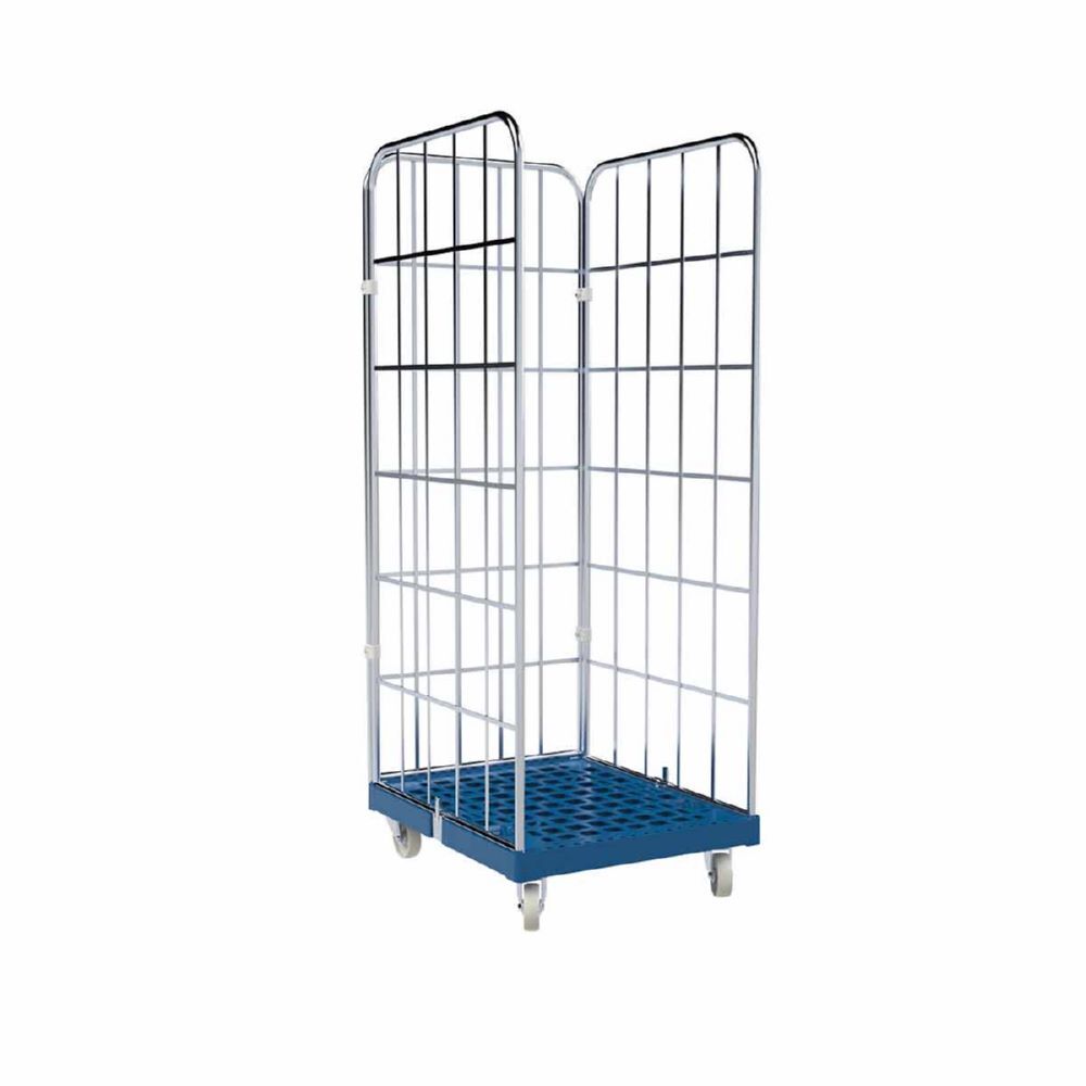 ESB Rollbehälter 1650 KU Cr 3 in blau 682 x 815 x 1830 mm Produktbild ESB Rollbehälter 1650 KU Cr 3 in blau 682 x 815 x 1830 mm