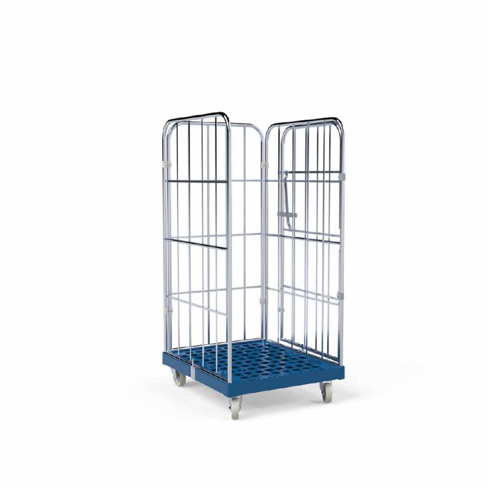 ESB Rollbehälter 1350 KU 1 Vorderwand in blau 724 x 815 x 1530 mm Produktbild ESB Rollbehälter 1350 KU 1 Vorderwand in blau 724 x 815 x 1530 mm bild 3