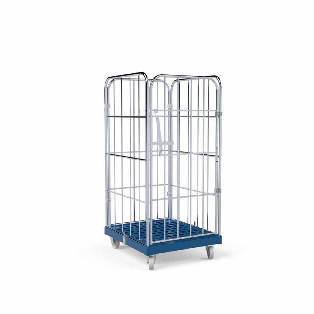 ESB Rollbehälter 1350 KU 1 Vorderwand in blau 724 x 815 x 1530 mm Produktbild ESB Rollbehälter 1350 KU 1 Vorderwand in blau 724 x 815 x 1530 mm bild 4
