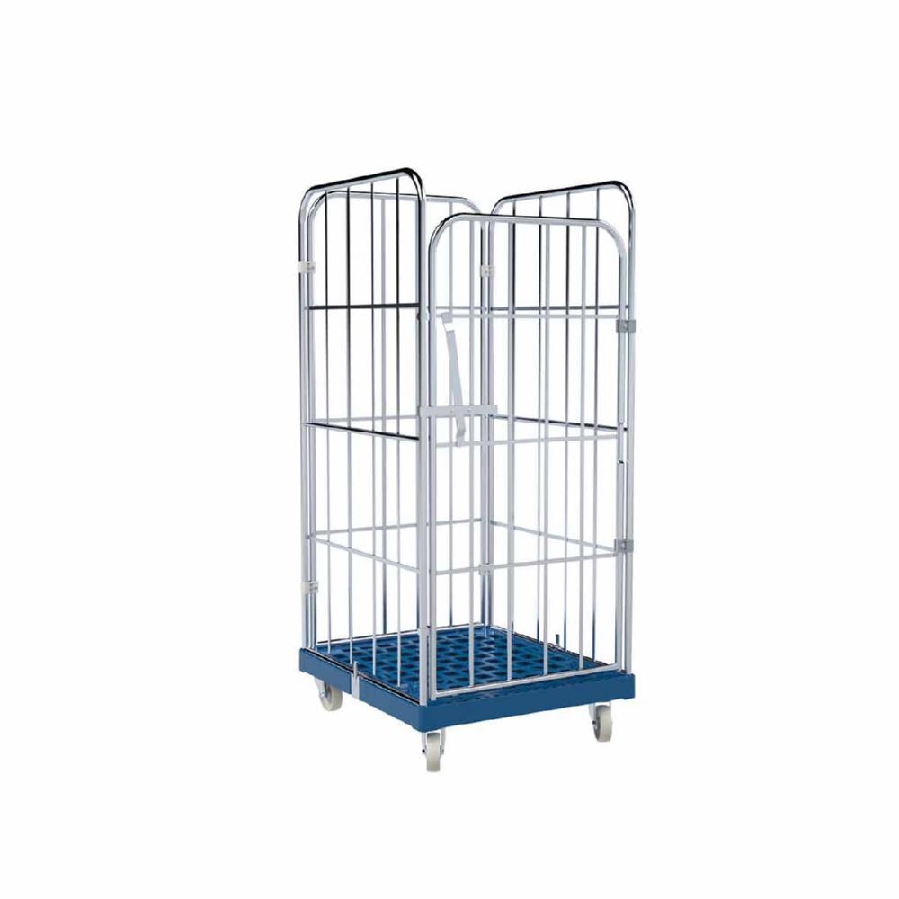 ESB Rollbehälter 1450 KU mit 4 Seiten in blau H 1630 mm ESB Rollbehälter 1450 KU mit 4 Seiten in blau H 1630 mm