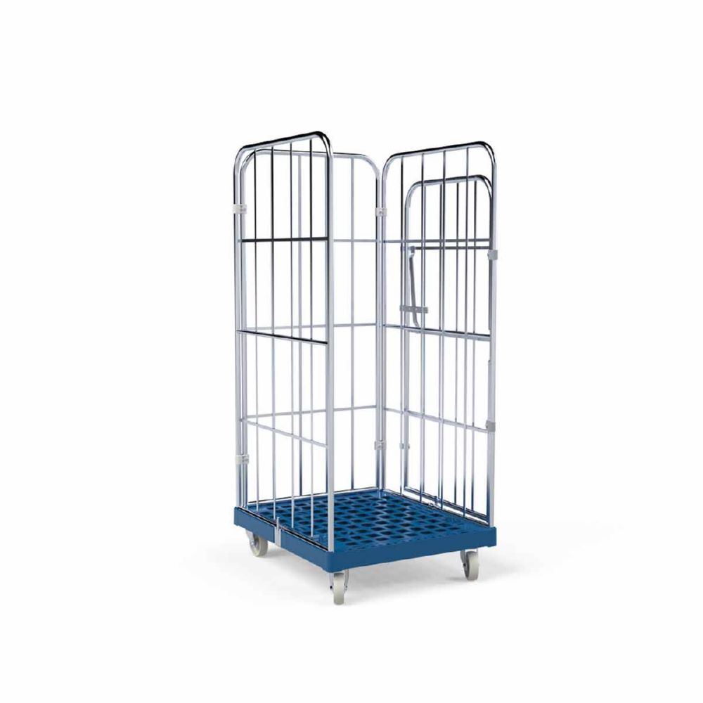 ESB Rollbehälter 1450 KU mit 4 Seiten in blau H 1630 mm ESB Rollbehälter 1450 KU mit 4 Seiten in blau H 1630 mm