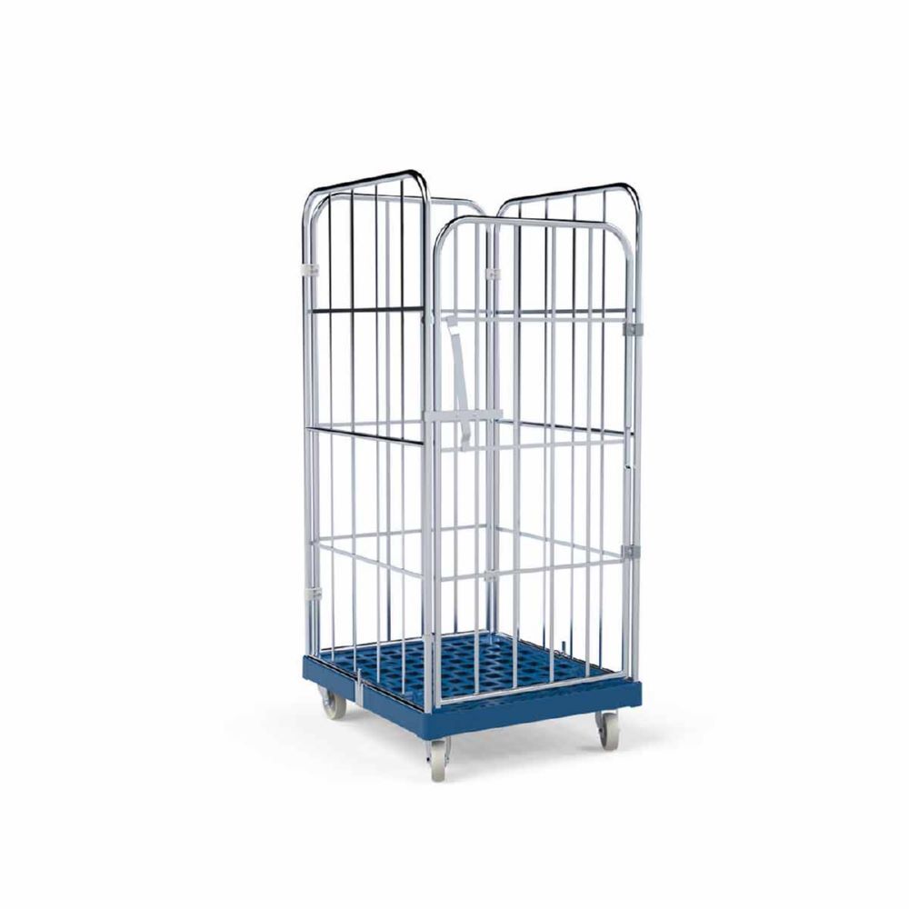 ESB Rollbehälter 1450 KU mit 4 Seiten in blau H 1630 mm ESB Rollbehälter 1450 KU mit 4 Seiten in blau H 1630 mm