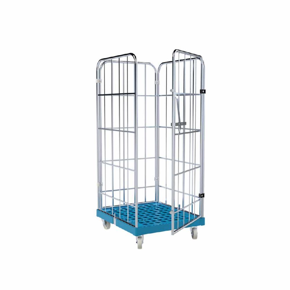 ESB Rollbehälter 1460 KU 4 seitig in blau H 1640 mm Produktbild ESB Rollbehälter 1460 KU 4 seitig in blau H 1640 mm