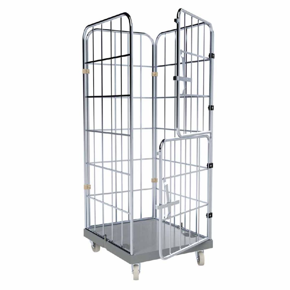 ESB Rollbehälter 1650 KU 2 Vorderwände Frabe grau H 1830 mm Produktbild ESB Rollbehälter 1650 KU 2 Vorderwände Frabe grau H 1830 mm bild 2
