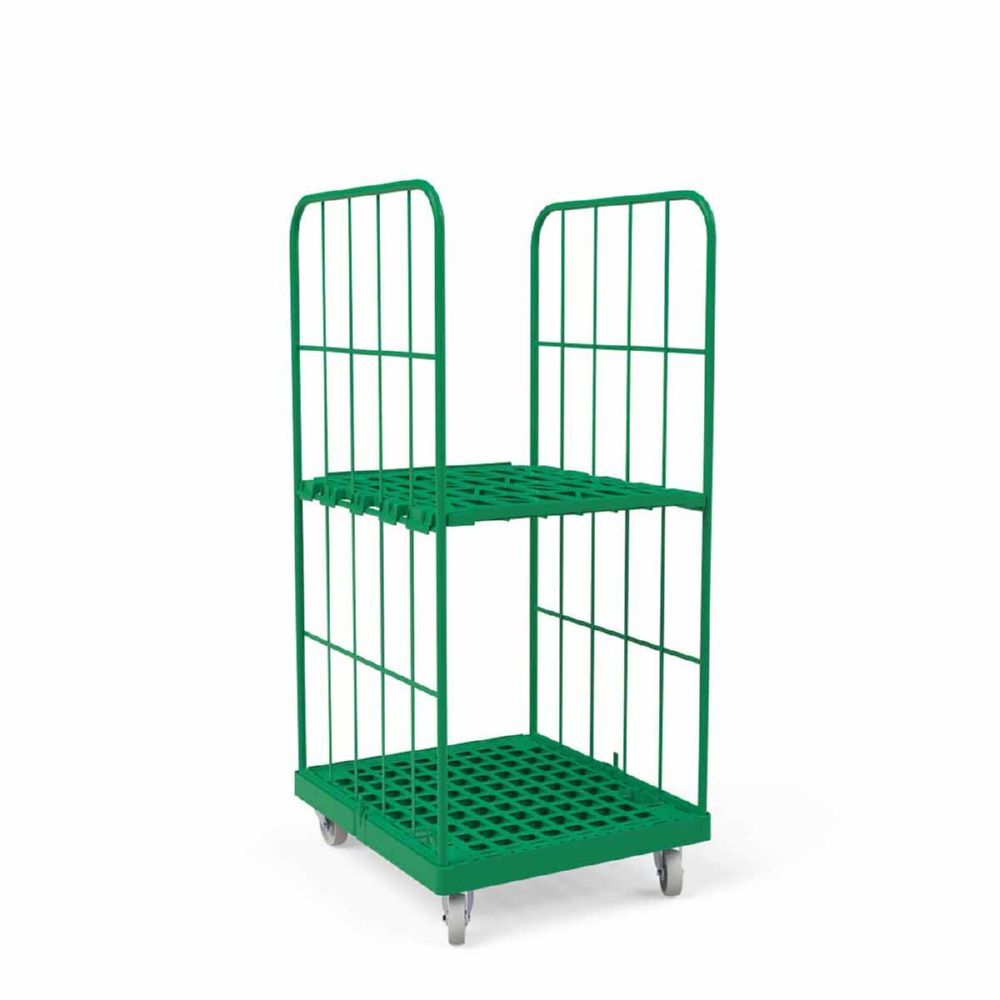 ESB Rollbehälter 1450 KU 2 seitig grün 724 x 815 x 1630 mm Produktbild ESB Rollbehälter 1450 KU 2 seitig grün 724 x 815 x 1630 mm bild 3