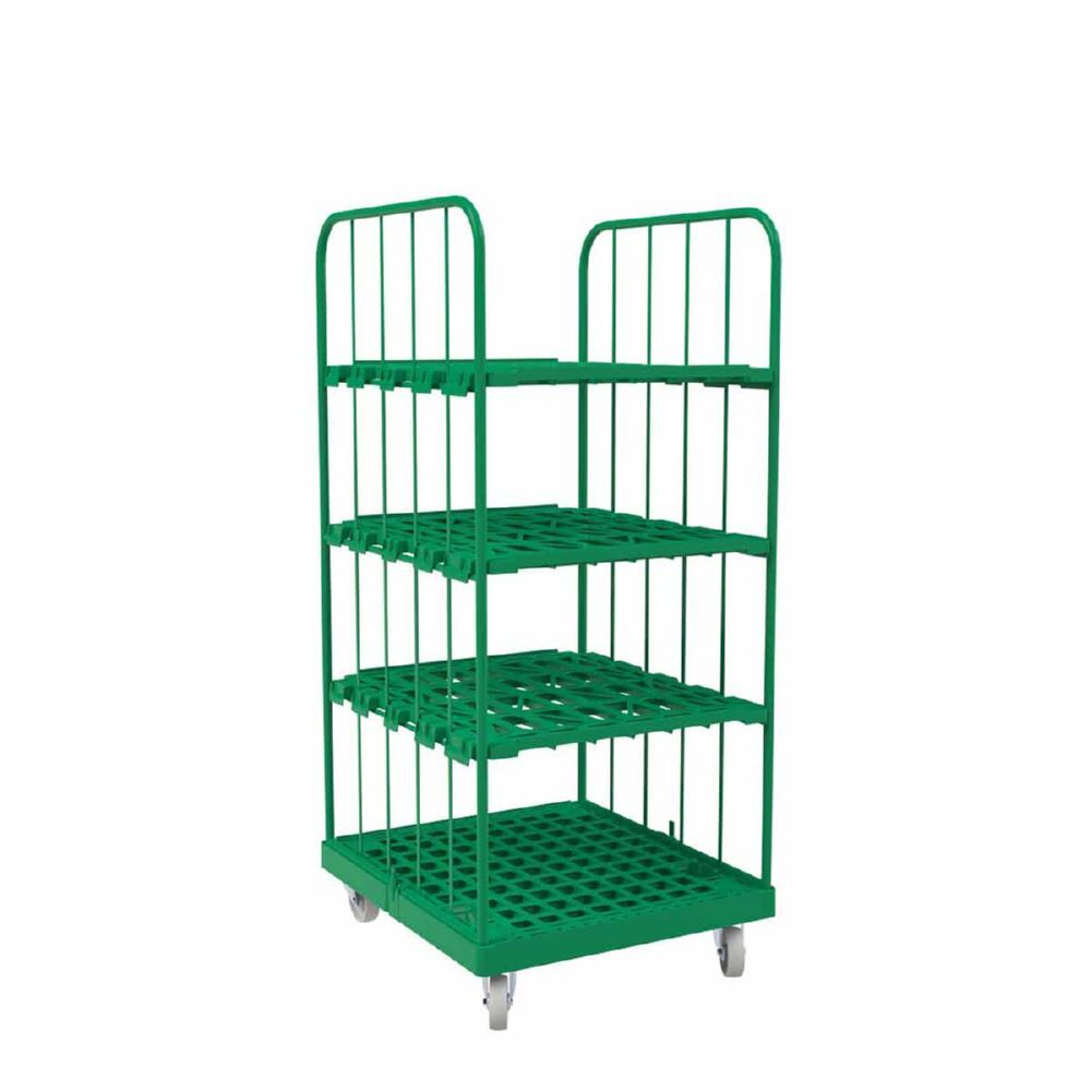 ESB Rollbehälter 1450 KU 2 seitig grün 724 x 815 x 1630 mm Produktbild ESB Rollbehälter 1450 KU 2 seitig grün 724 x 815 x 1630 mm bild 4