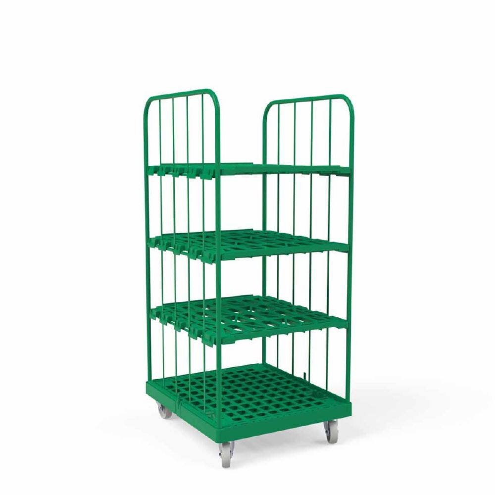 ESB Rollbehälter 1450 KU 2 seitig grün 724 x 815 x 1630 mm Produktbild ESB Rollbehälter 1450 KU 2 seitig grün 724 x 815 x 1630 mm bild 5