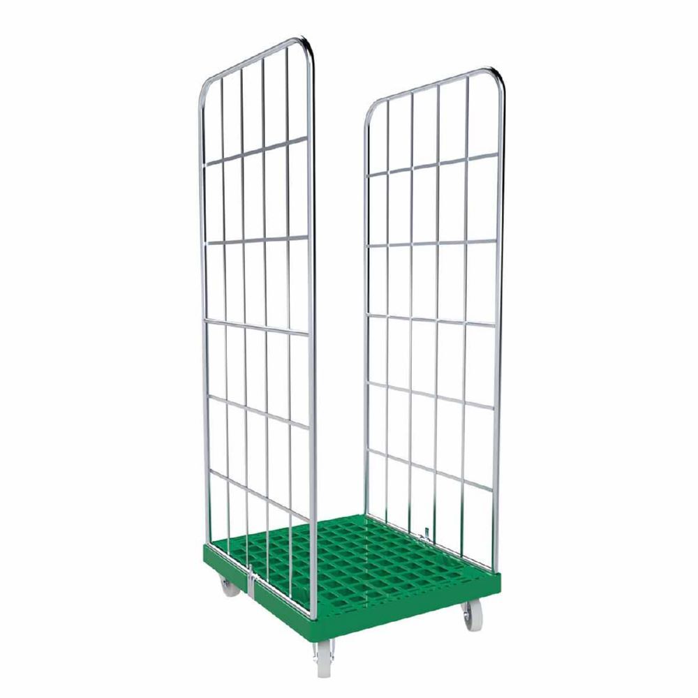 ESB Rollbehälter 1650 KU 2 seitig in grün H 1830 mm Produktbild ESB Rollbehälter 1650 KU 2 seitig in grün H 1830 mm