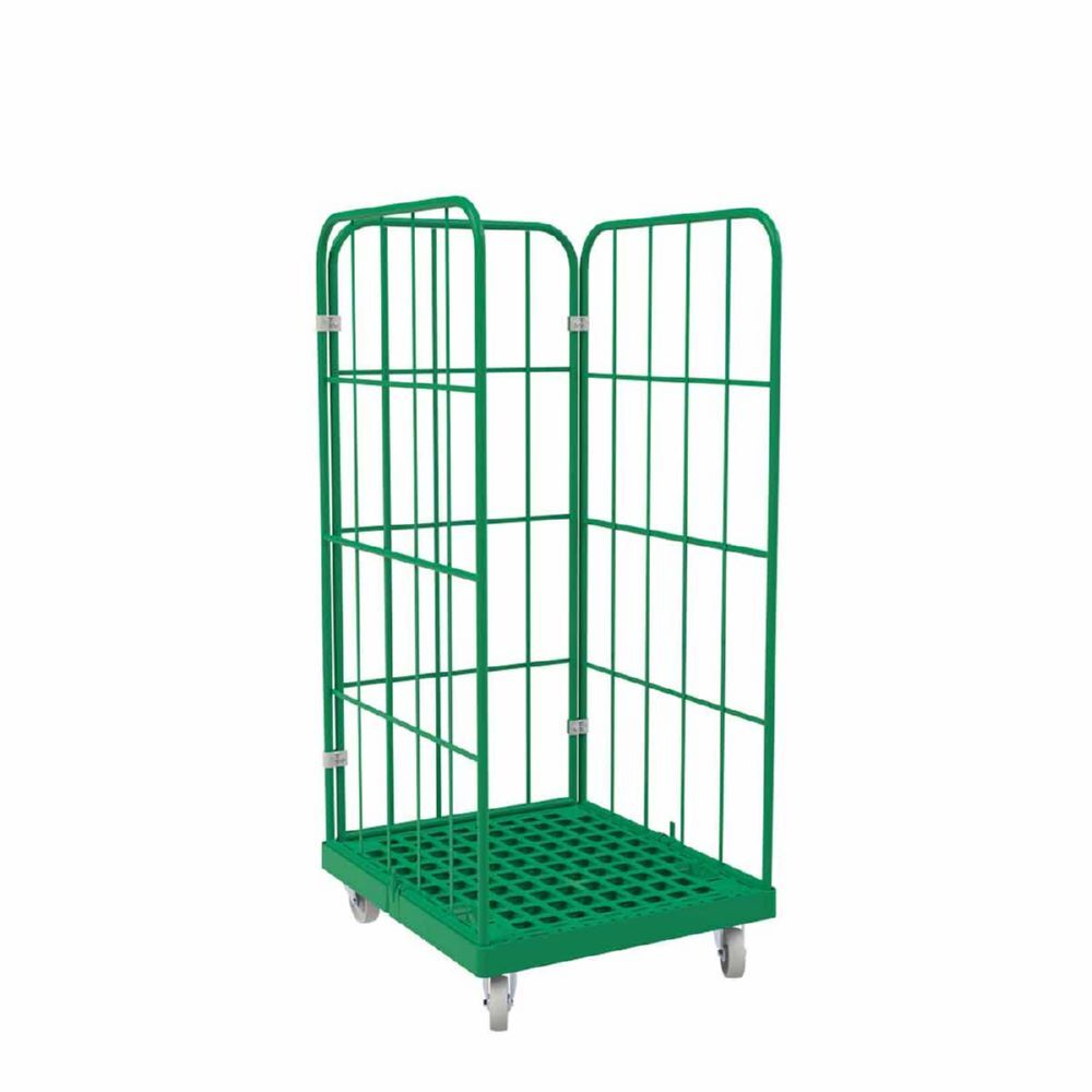 ESB Rollbehälter 1450 KU grün Maße 724 x 815 x 1630 mm Produktbild ESB Rollbehälter 1450 KU grün Maße 724 x 815 x 1630 mm