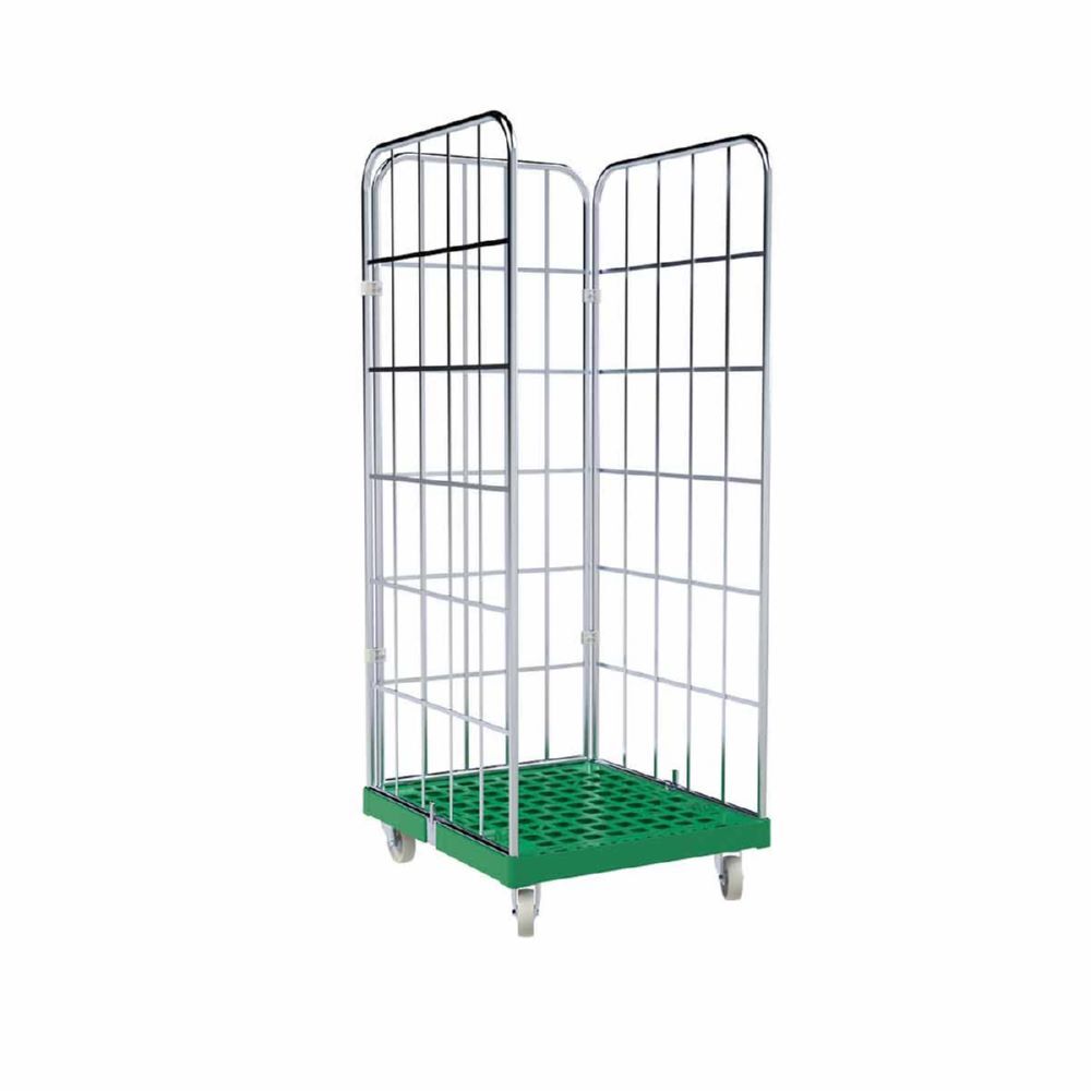 ESB Rollbehälter 1650 KU grün Maße 724 x 815 x 1830 mm Produktbild ESB Rollbehälter 1650 KU grün Maße 724 x 815 x 1830 mm