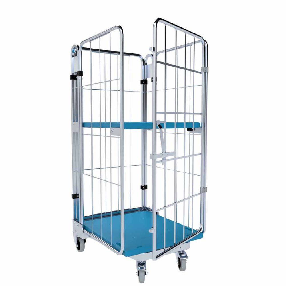 ESB Rollbehälter nestbar 1450 KU klappbar 4 seitig H 1660 mm Produktbild ESB Rollbehälter nestbar 1450 KU klappbar 4 seitig H 1660 mm